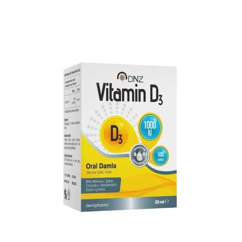 DNZ D3 Vitamin 1000 IU 20 ML Damla