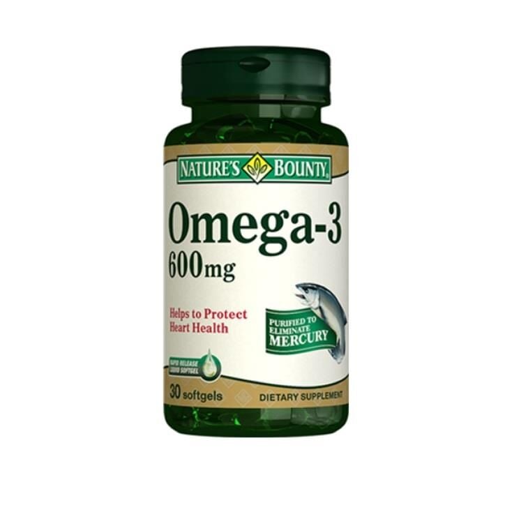 Nature's Bounty Omega 3 600mg 30 Softjel