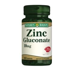 Nature's Bounty Zinc Gluconate 10mg Tablet 100lu