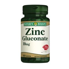 Nature's Bounty Zinc Gluconate 10mg Tablet 100lu