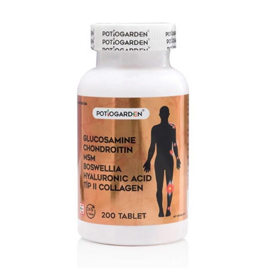 Potiogarden Glukozamin Kondroitin MSM 200 Tablet