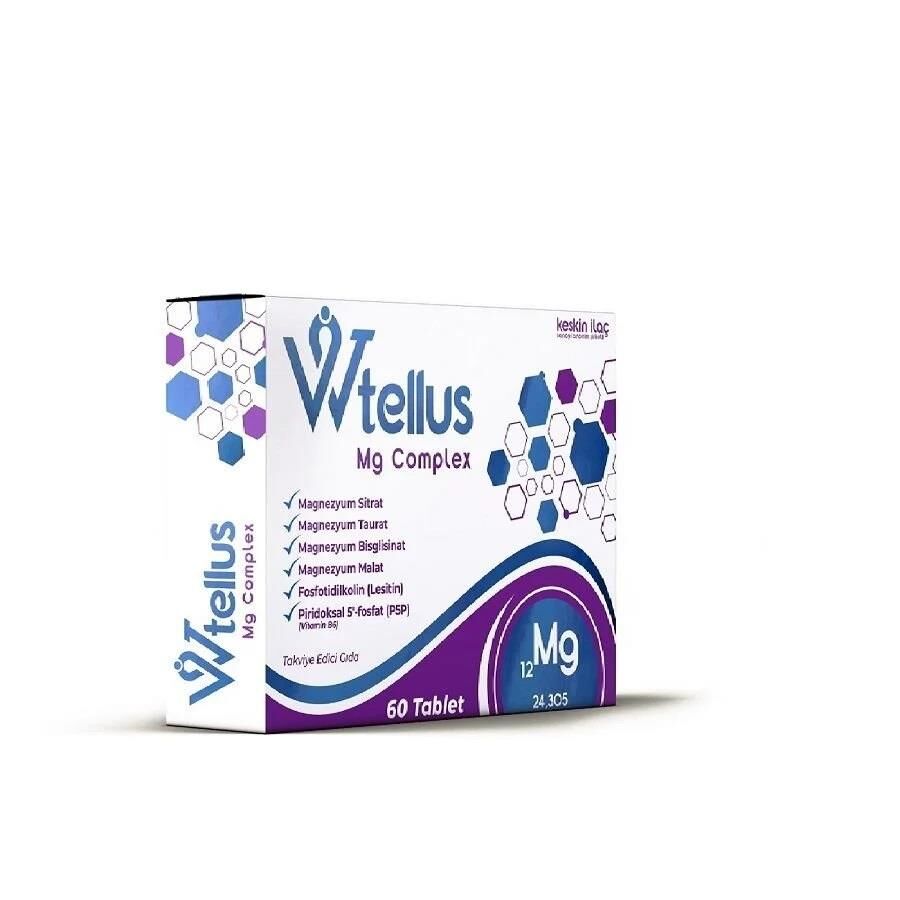Wtellus Mg Complex Magnezyum Kompleksi 60 Tablet