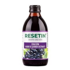 Resetin Şurup 250ml - Kırmızı Üzüm Kabuk ve Çekirdek Ekstresi