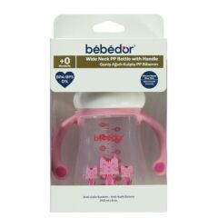 Bebedor Geniş Ağızlı Kulplu PP Biberon 250 ml 99322