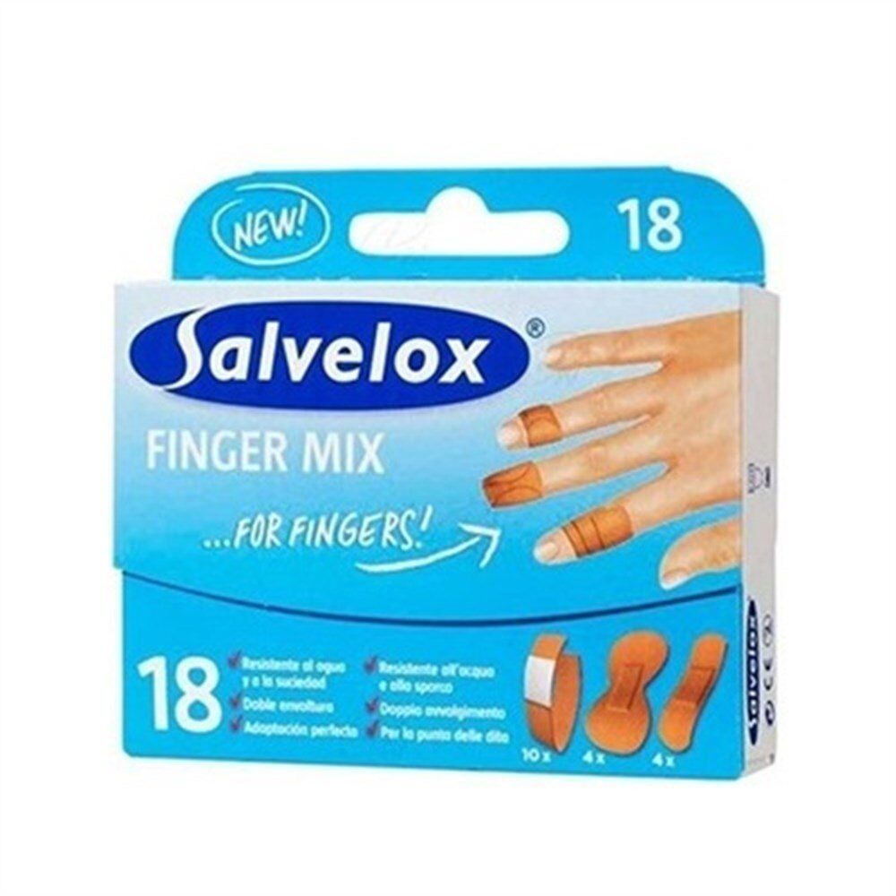 Salvelox Finger Mix - Parmak için Yara Bandı 18 Adet