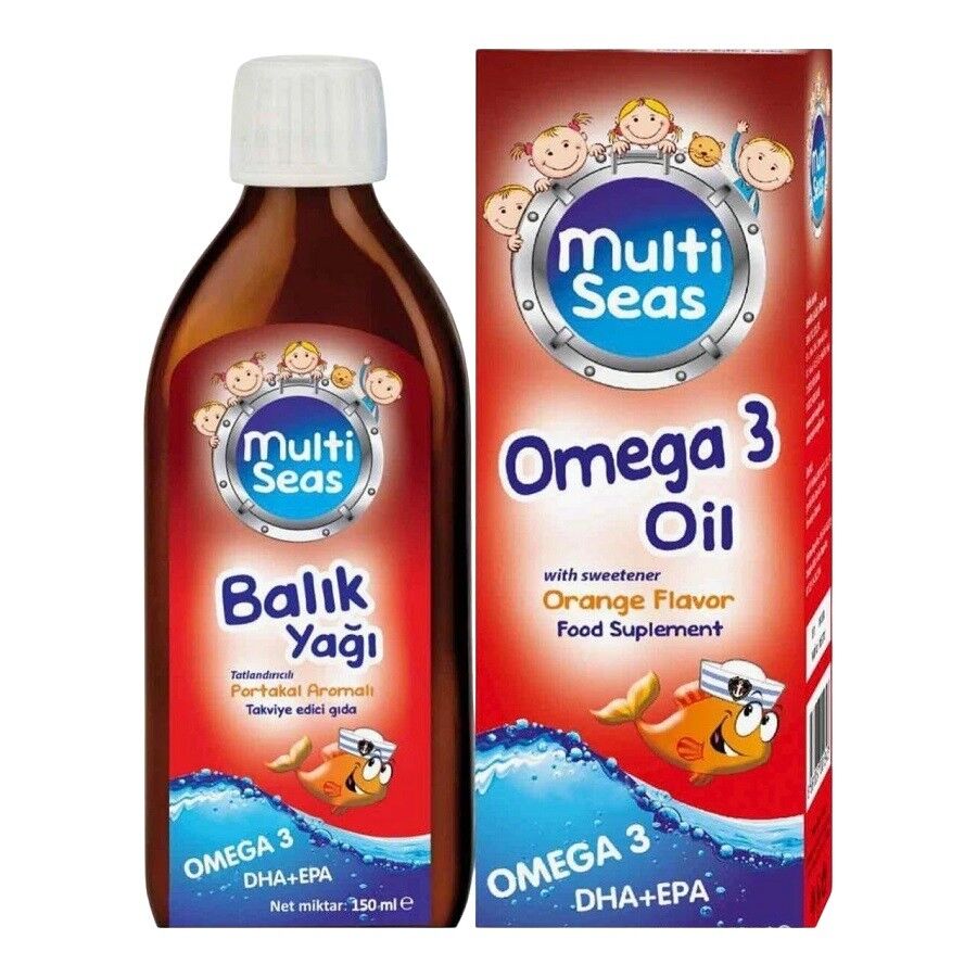 Miraderm Multi Seas Omega 3 Balık Yağı Şurubu 150ml