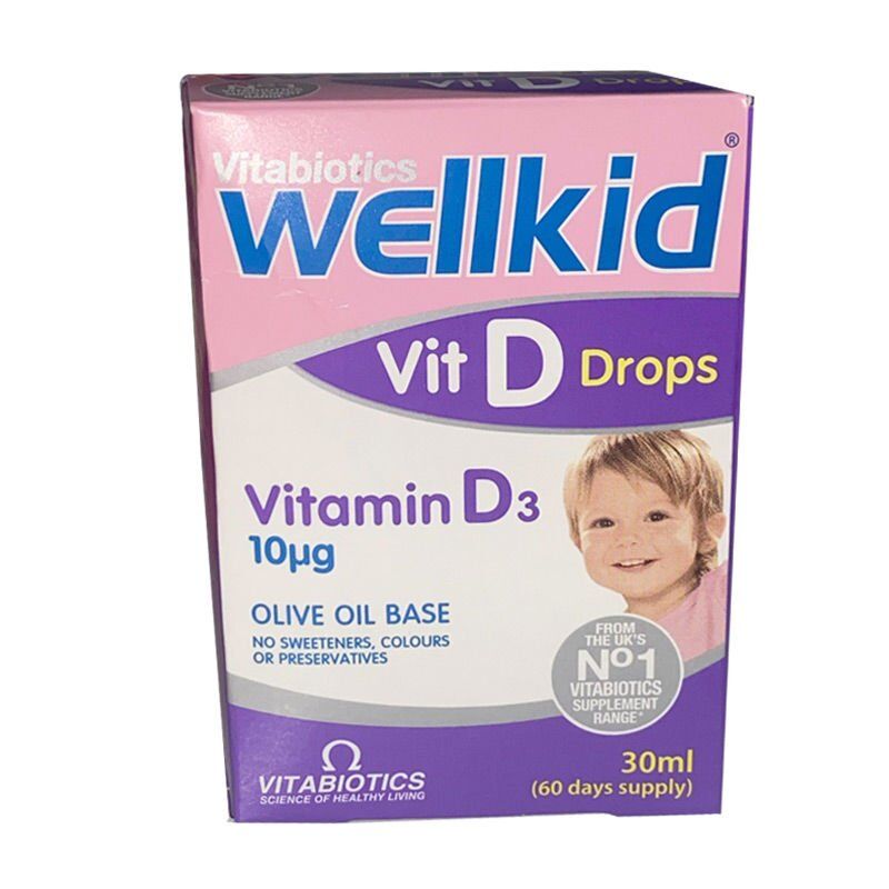 Vitabiotics Wellkid Vit D Drops Vitamin D3 10mcg Sprey 30ml