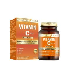 Nutraxin Vitamin C 500mg 30 Çiğneme Tableti