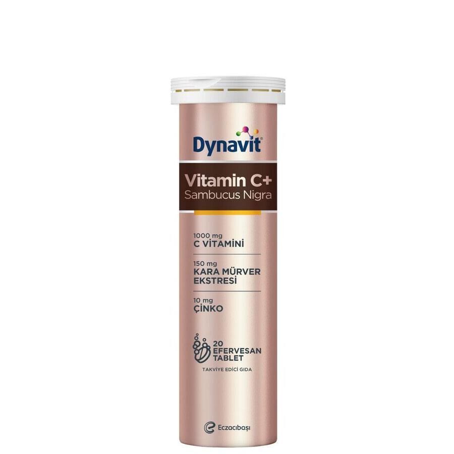 Dynavit Vitamin C+ Sambucus Nigra 20 Efervesan Tablet