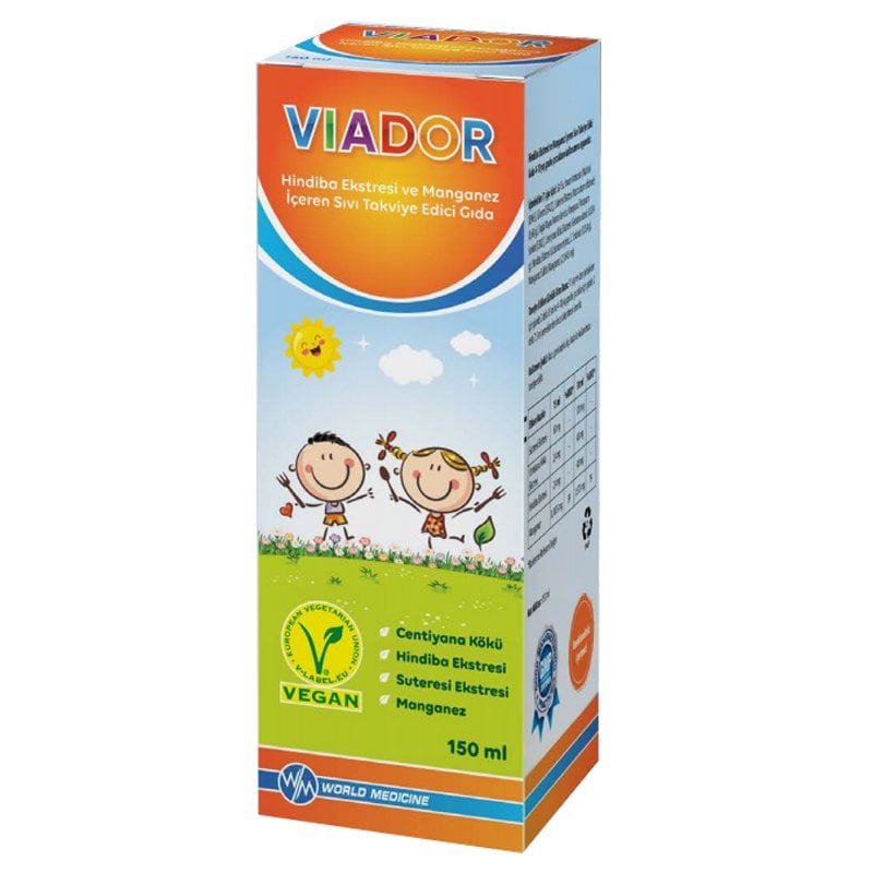 Viador Hindiba Ekstresi ve Manganez içerikli Sıvı 150ml