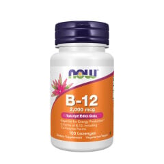 Now Vitamin B-12 2000 mcg 100 Lozenges