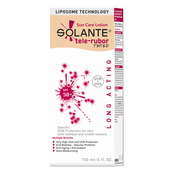 Solante Tele-Rubor Tinted Spf50 Sun Care Lotion 150ml