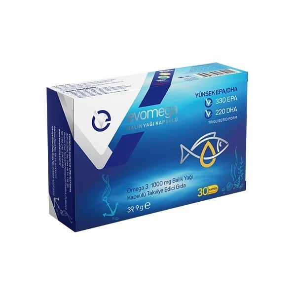Evomega Omega 3 Balık Yağı 30 Kapsül