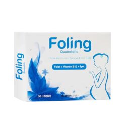 Foling Quatrefolic Folik Asit İçeren Takviye Edici Gıda 60 Tablet