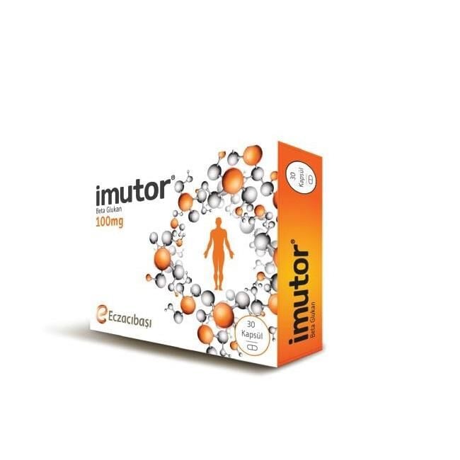 Imutor 100mg BetaGlukan 30 Kapsül