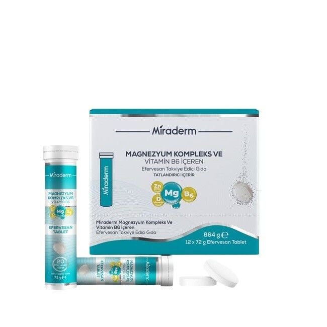 Miraderm Magnezyum Kompleks 20 Efervesan Tablet