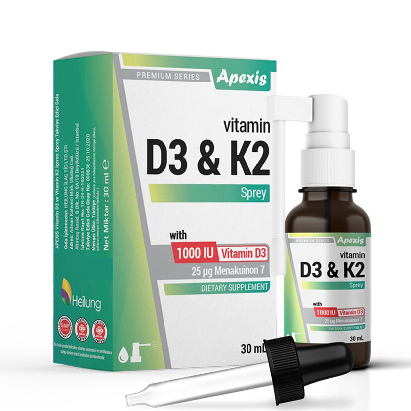 Apexis Vitamin D3&K2 Sprey 30 ml