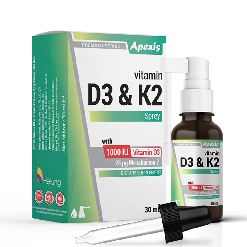 Apexis Vitamin D3&K2 Sprey 30 ml