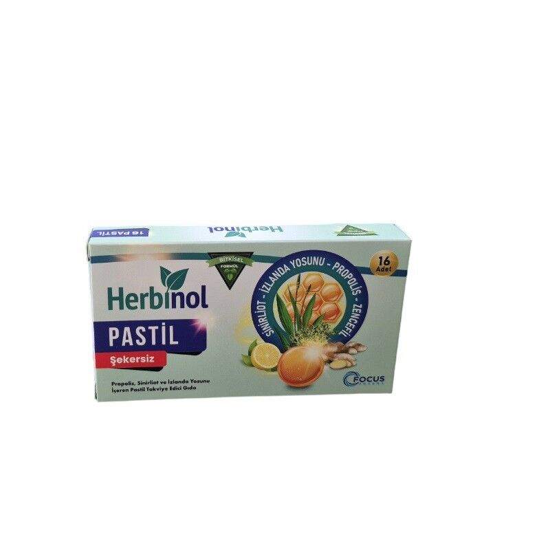 Herbinol - Propolis Şekersiz Pastil 16lı