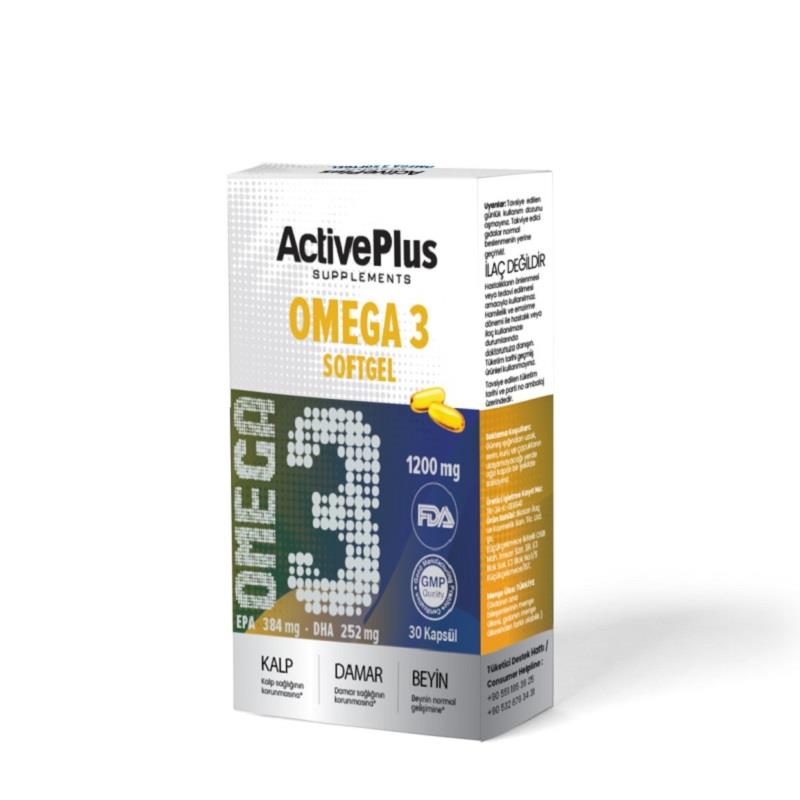 Activeplus OMEGA 3 30 Yumuşak Kapsül