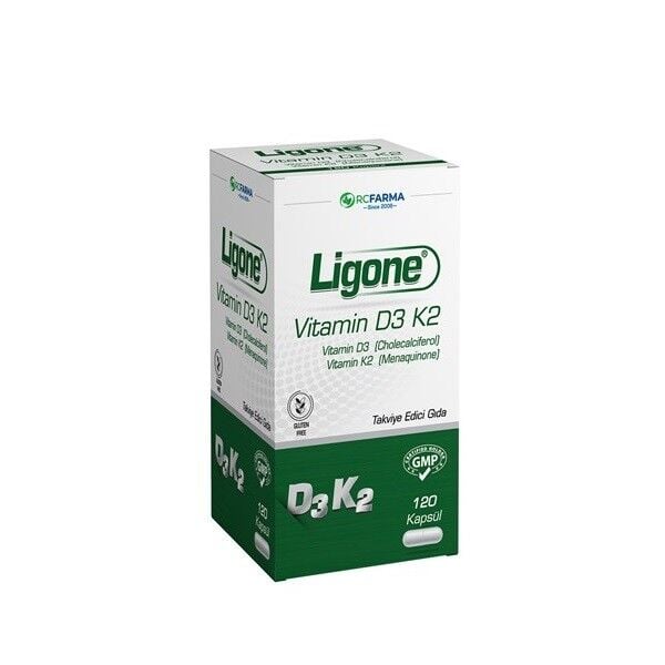 Ligone Vitamin D3K2 120 Kapsül