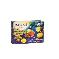 Apexis Drops Bal Zencefil Limon Aromalı Pastil 16'lı