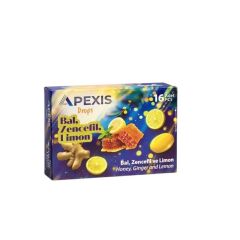 Apexis Drops Bal Zencefil Limon Aromalı Pastil 16'lı
