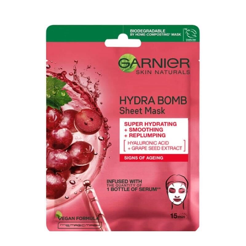 Garnier Nem Bombası Dolgunlaştırıcı Kağıt Maske 28 g