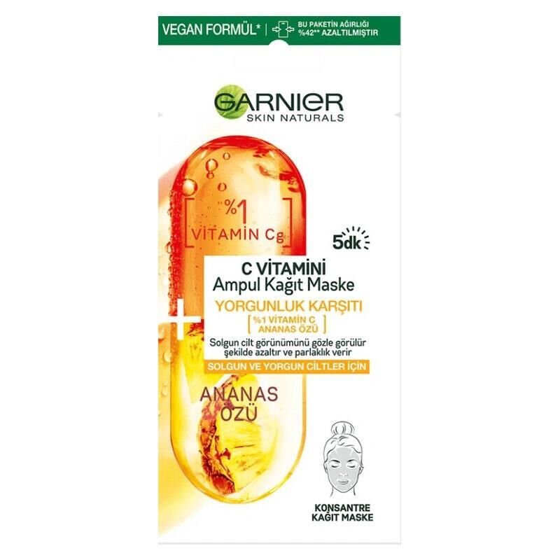 Garnier Vitamin C Ampul Kağıt Maske 15 g