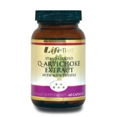 Life Time Q-Artichoke Extract with Milk Thistle 60 Kapsül