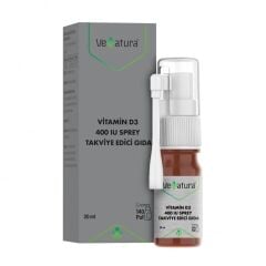 VeNatura Vitamin D3 400 IU Sprey Takviye Edici Gıda 20ml