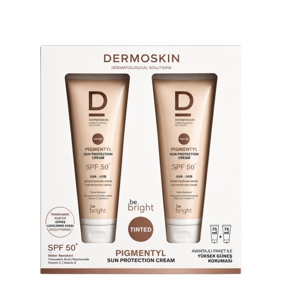 Dermoskin BE Bright Tinted Güneş Kremi SPF50 75 ml +75 ml
