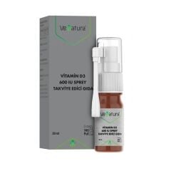 VeNatura Vitamin D3 600 IU Sprey Takviye Edici Gıda 20ml
