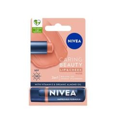 Nivea Caring Beauty Nude SPF30 Dudak Bakım Kremi 4.8 gr
