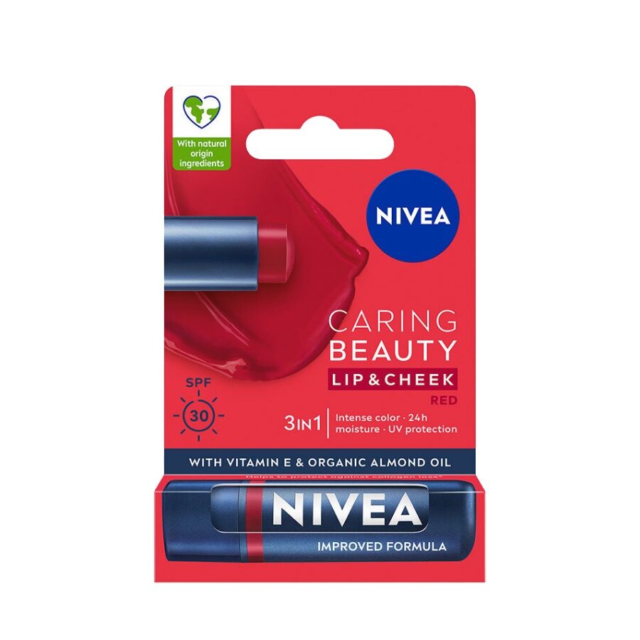 Nivea SPF30 Kırmızı Renkli Güneş Koruyucu Dudak Bakım Kremi 4.8 gr