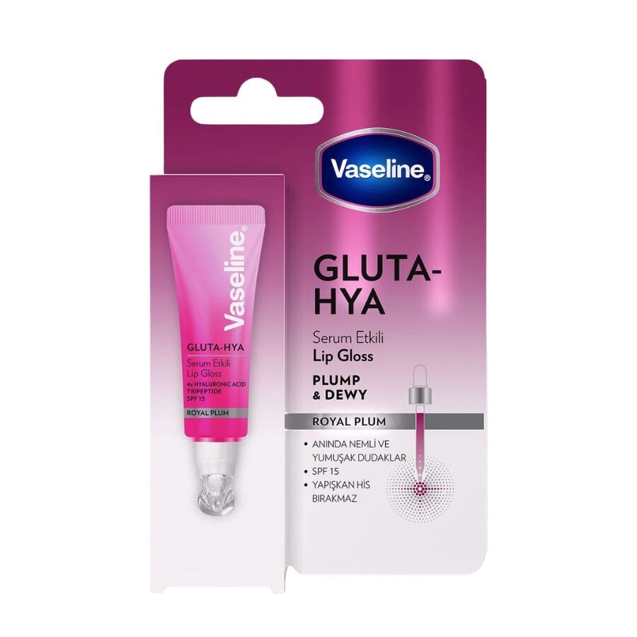 Vaseline Gluta Hya Serum Etkili Lip Gloss Royal Plum 10 ml