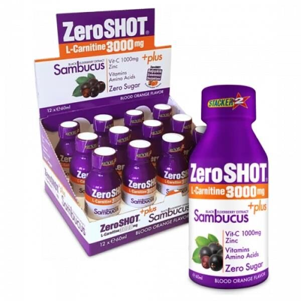 Zeroshot Orange 3000Mg + Plus Sambucus 12 x 60Ml