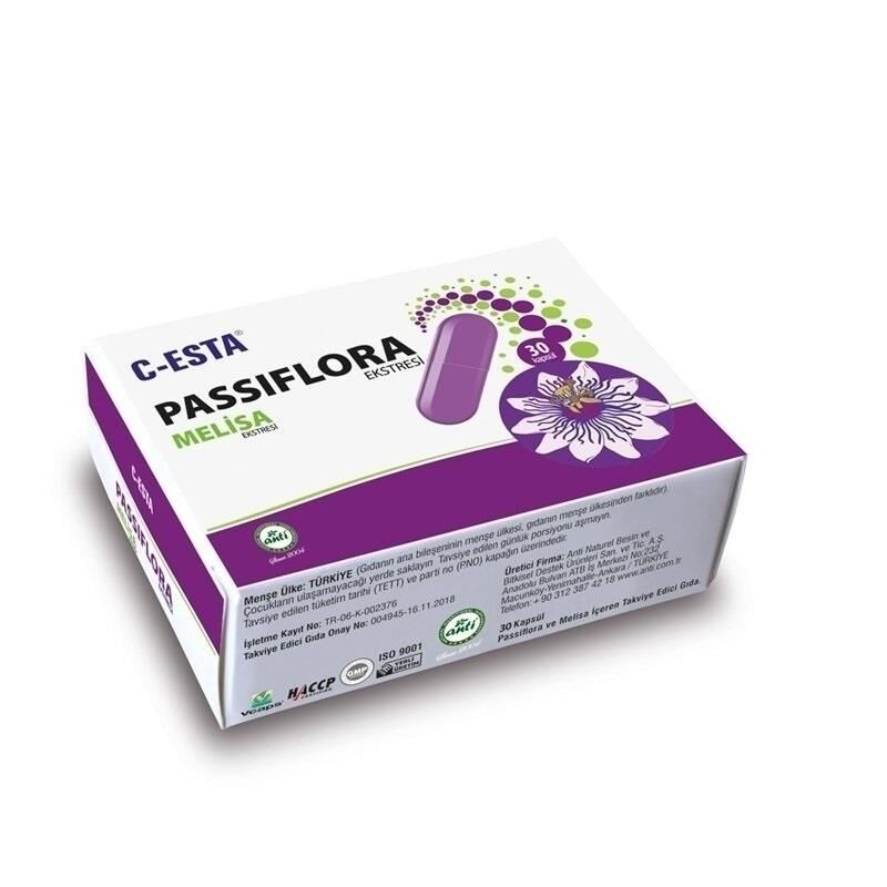 C-Esta Passiflora Melisa Ekstresi 30 Kapsül