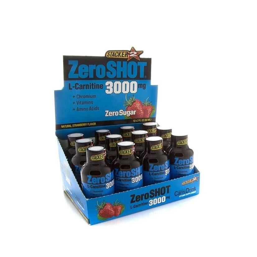 Zeroshot Strawberry 3000Mg 12 x 60Ml