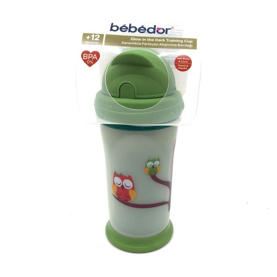 Bebedor 7510 Karanlıkta Parlayan Pipetli Bardak 240ml