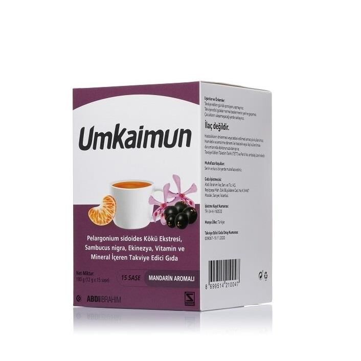 Umkaimun Afrika Sardunyası, Kara Mürver içerikli 15 Poşet