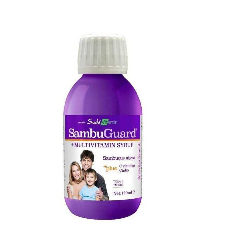 Suda SambuGuard Kara Mürver Ekstresi Şurubu 120ml