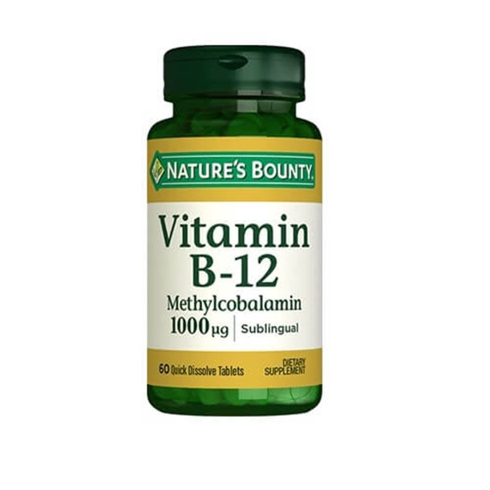Natures Bounty Vitamin B12 Methylcobalamin 100mcg 60 Tablet