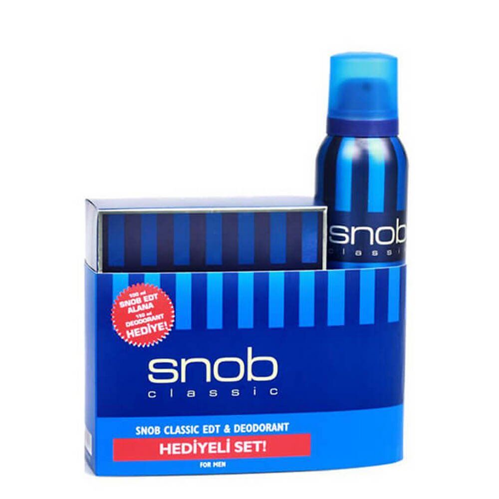 Snob Classic EDT 100ml + 150ml Deodorant - Erkek Parfüm Set