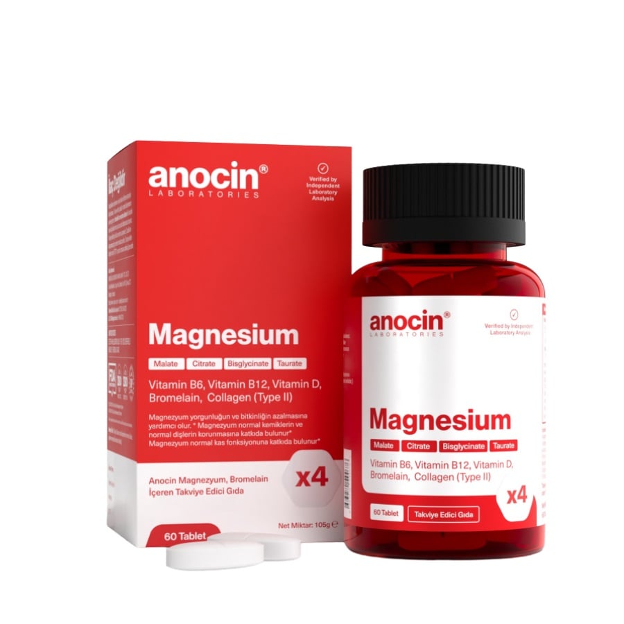 Anocin Magnezyum Complex X4 60 Tablet