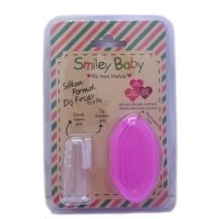 Smiley Baby Parmak Diş Fırçası Pembe 0-3 Yaş