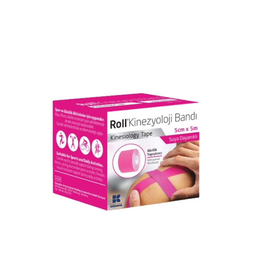 Roll Kinezyoloji Bandı 5 CM x 5 M - Pembe
