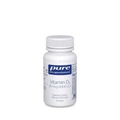 Pure Vitamin D3 25 mcg ( 1000 IU ) 30 Kapsül