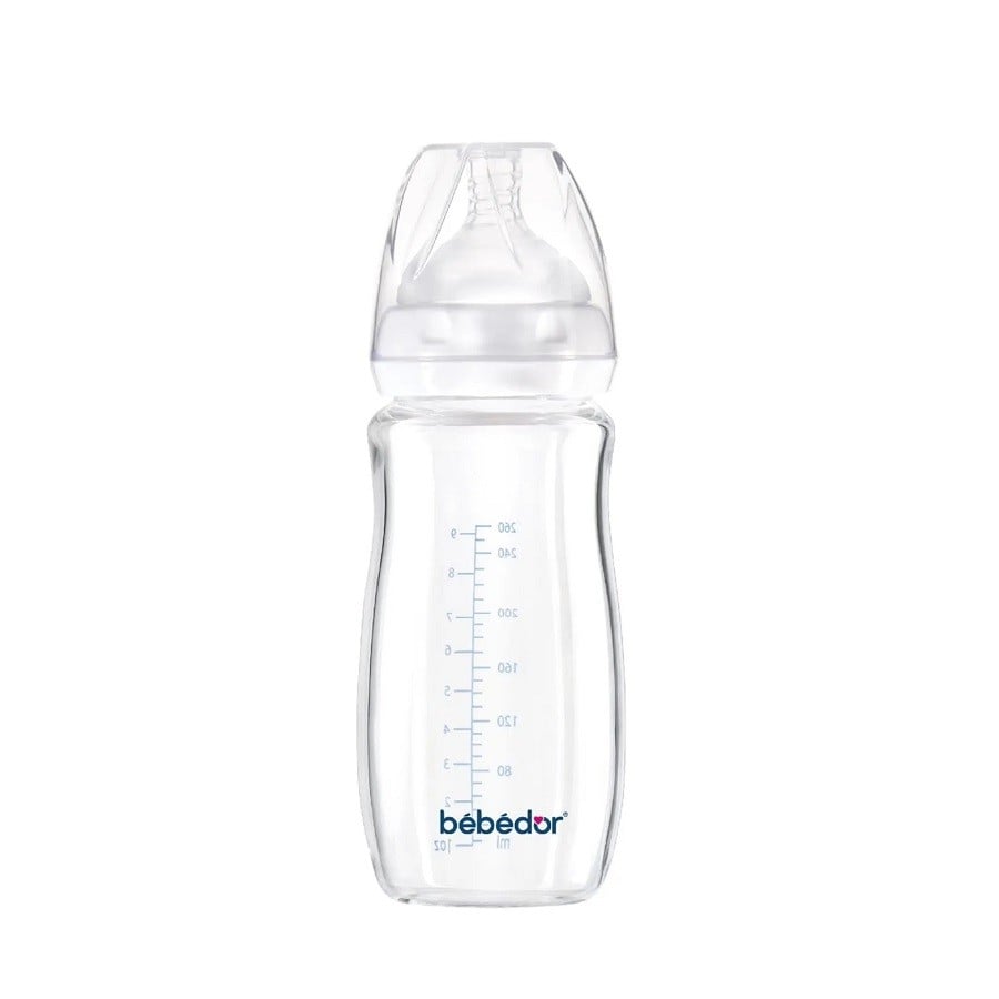 Bebedor Geniş Ağızlı Isıya Dayanıklı Cam Biberon 260ml 51301