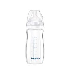 Bebedor Geniş Ağızlı Isıya Dayanıklı Cam Biberon 260ml 51301